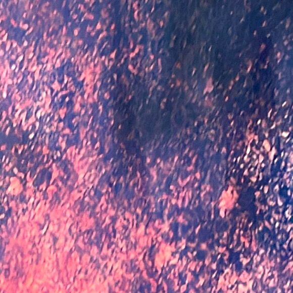 Sakurafina v-neck cosmic print tank in blue & pink size 1X - Picture 7 of 11